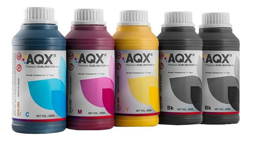 Combo Tinta Para Sublimar Pack 250ml X 5 Alternativo Aqx 