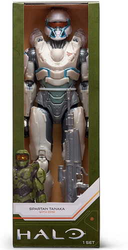 Boneco Halo 30 Cm - Figura Spartan Tanaka E Acessório - Wct
