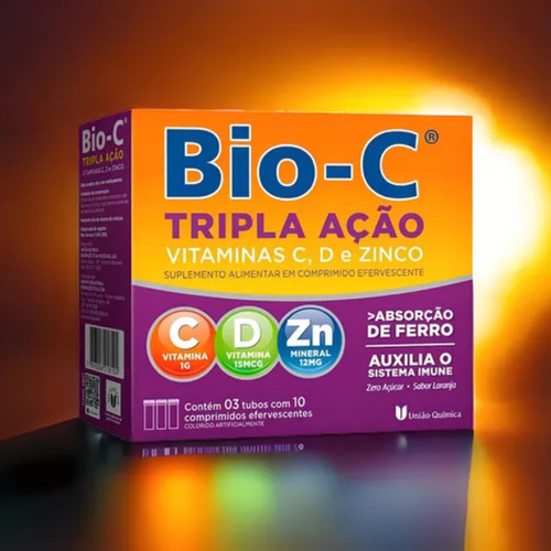 Kit 2 Bio-c Tripla Ação Efervescente C/30 Comprimidos