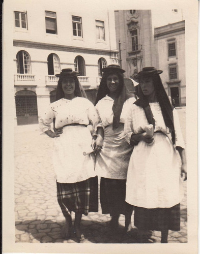 1925 Lisboa Fotografia Real Vendedoras De Pescado Portugal