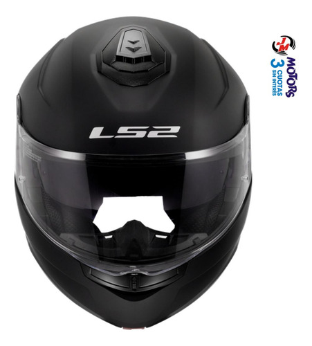 Jm Nuñez Casco Rebatible Moto Ls2 Ff908 Strobe 2 Negro Mate Negro Mate Monocolor Xs (53-54 Cm)