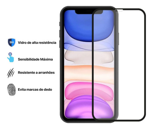 Película De Vidro Temperado Anti-impacto iPhone XS Max