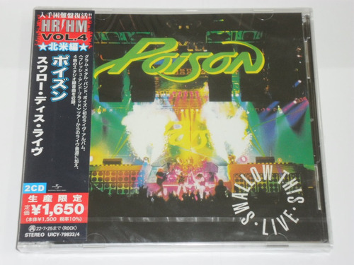 Cd Poison - Swallow This Live 1991 (japonês Duplo + 4 Bônus)