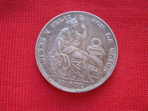 Perú 1/2 Sol 1935 Plata 