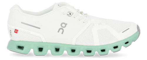 Zapatillas On Running Cloud 5 Mujer En Blanco Y Verde | Moov