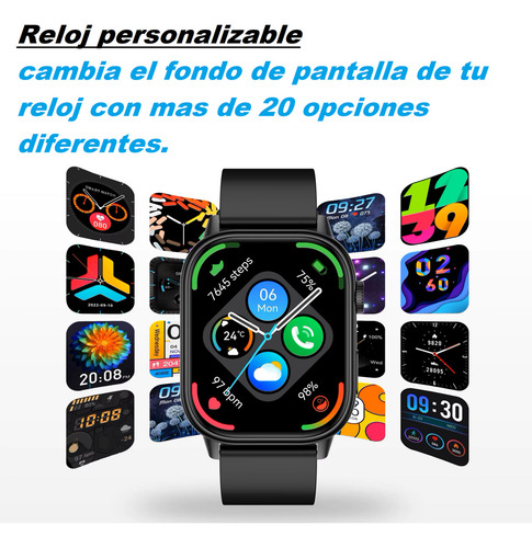 Smartwatch Con Gps Integrado Reloj Inteligente Qx17 Con Asistente De Voz Inteligente Pantalla Táctil Bluetooth Llamadas Control Del Ritmo Cardíaco Y Del Oxígeno En Sangre Isdewatch Negro