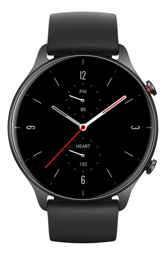 Imagen 2 de 3 de Smartwatch Amazfit Fashion GTR 2e 1.39" caja 46.5mm de aleación de aluminio negra, malla obsidian black de silicona A2023