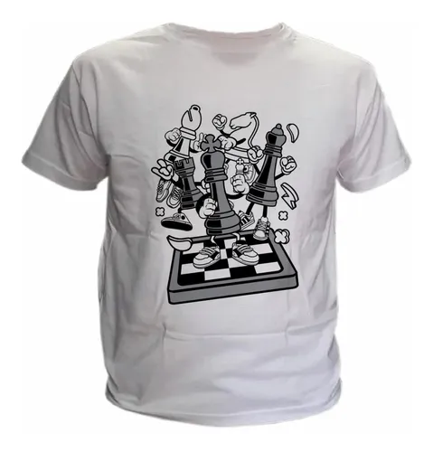 Remera Hombre Y Mujer Jugando Al Ajedrez Celuprint 0113