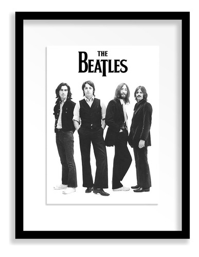 Cuadro Beatles Abbey Road 43 X 33 Cms. Vectorika