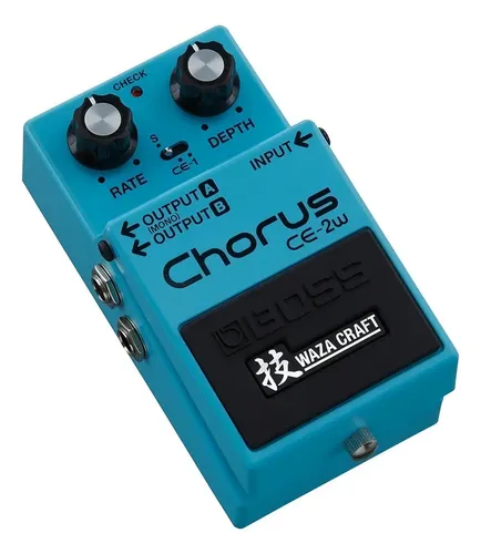 Pedal de efeito Boss Waza Craft Special Edition Chorus CE-2W azul