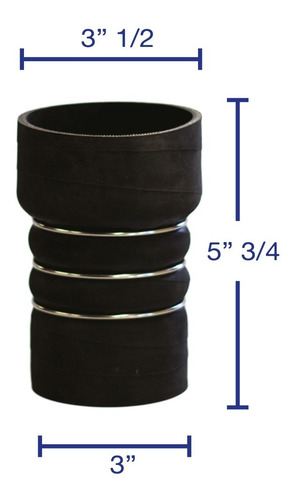 Manguera Silicon 3 Anillos Mercedes 924 5 3/4 X 3 1/2