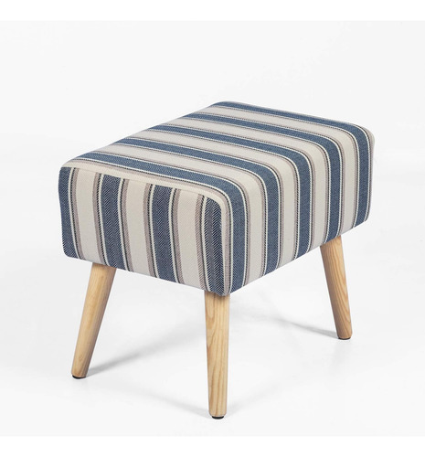Taburete Otomano Pequeño Rectangular Tapizado