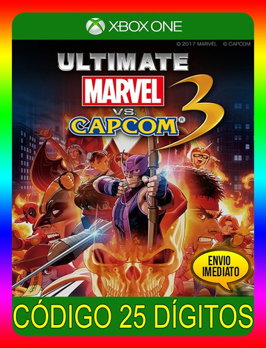 Ultimate Marvel X Capcom 3 Xbox One - 25 Dígitos (envio Já)