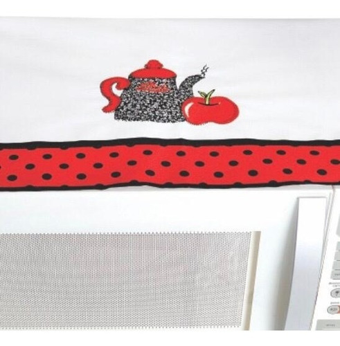 Toalha Multiuso Para Microondas E Geladeira - Tema Bule