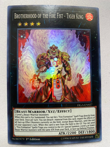 Brotherhood Of The Fire Fist - Tiger King Super Yugioh