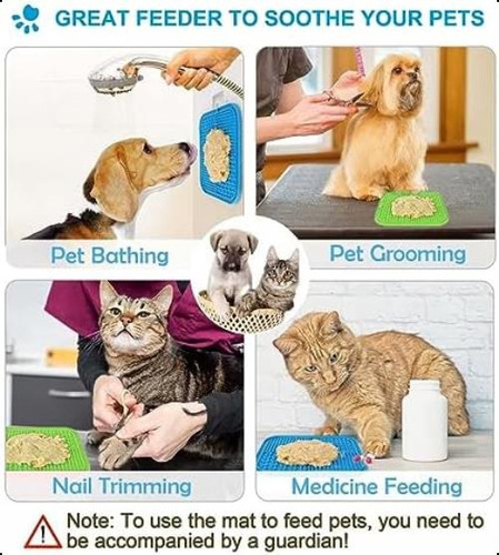 Lesipee Alfombrilla Para Lamer Para Perros Y Gatos, Paquete
