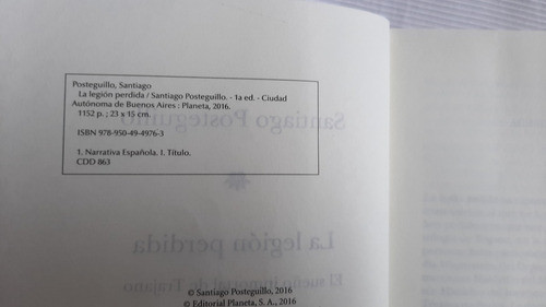 Imagen 7 de 9 de La Legion Perdida El Sueño De Trajano Santiago Posteguillo