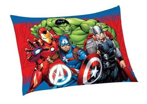 Fronha Microfibra De Poliester Avulsa Estampada Avengers