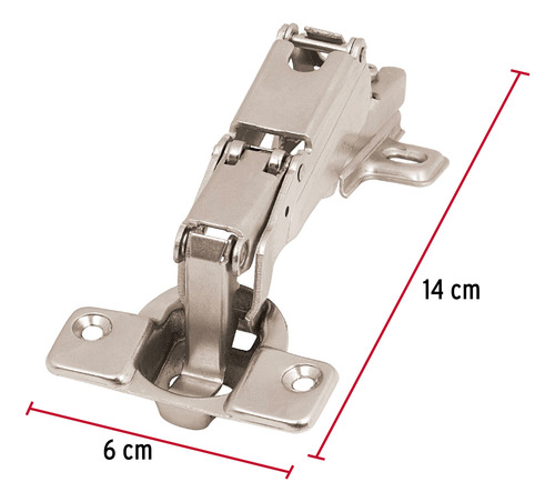 Bisagra Bidimensional 165° C/completa 2 Pz Hermex 43163