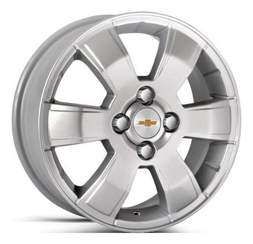 Roda Chevrolet Montana Sport Kr R15 Aro 15 (1 Unidade)+bico Cor Prata