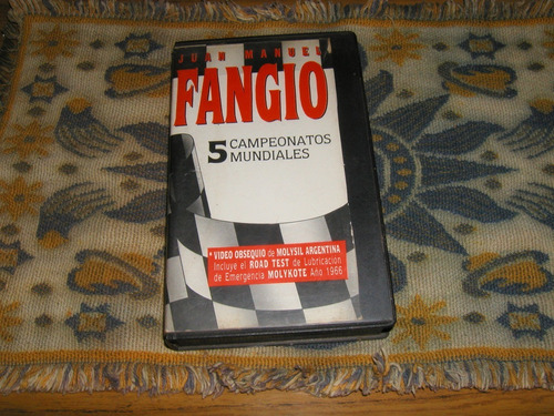 Vídeo Casete Vhs Antiguo Juan Manuel Fangio