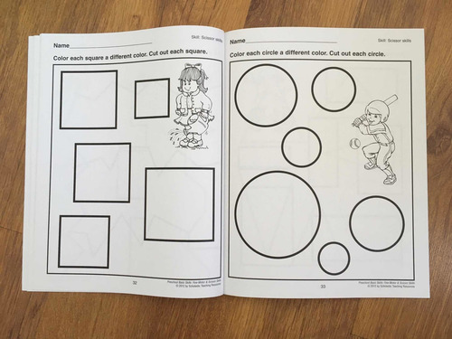 Imagen 2 de 5 de Libro En Inglés Para Colorear Y Recortar