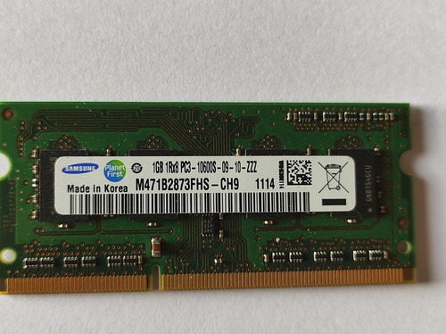 Memoria Ram 1gb Ddr3 1333 Mhz - 9 - 10 - Zzz