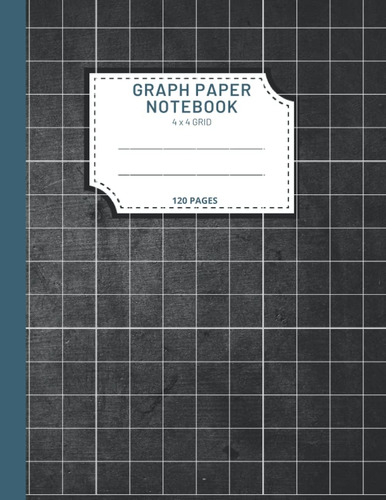 Libro: Cuaderno De Composición De Papel Cuadriculado, Cuadru