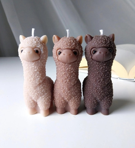 Molde Silicona Alpaca Llama Para Velas