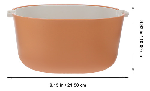 Cesta De Almacenamiento De Pasta Con Escurridor De Doble Cap