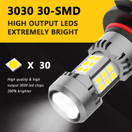 Bombilla Led Antiniebla H10 9145 De 3200 Lúmenes, Superbrill