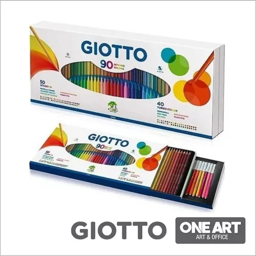 Artística Portento - Lapices de Colores Profesionales Giotto StilNovo  Aquarell en Lata. Incluye: Lápices de colores Giotto Stilnovo Aquarell Con  un largo de 18 cm. Barnizado en el mismo color de la