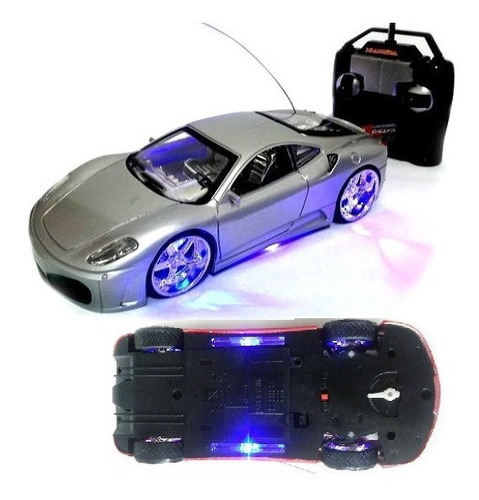 Carro Carrinho Controle Remoto Ferrari Rebaixado Neon Full