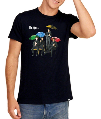 Remeras Rock The Beatles Premium 1 Paraguas  Digital Stamp