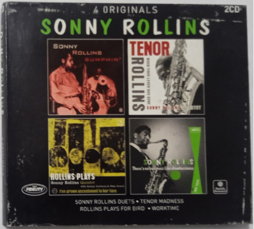 Sonny Rollins - 4 Originals 2 Cds Importado Europa Mb Estado