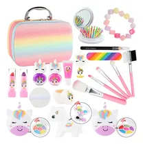 Comprar Maquillaje Para Niñas Lavable En Agua Unicornio Para Niñas