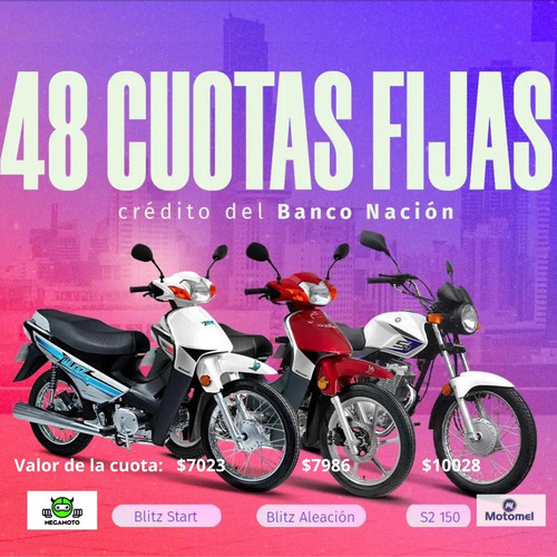 Imagen 1 de 17 de Motomel Blitz V8 Start 110cc - 48 Cuotas Fijas - Bna!