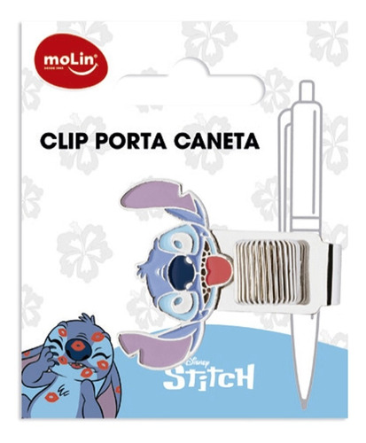 Clip Porta Caneta Stitch 31370 - Molin Cor Azul