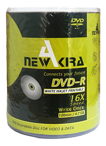 Dvd Printable Virgen Newakira 4.7gb 120min 16x Bulk  X 100