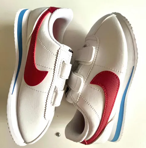 Nike cortez top blancas y plata