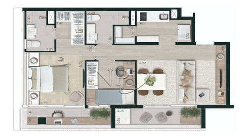 Imagem 14 de 15 de Edificio Condominio Vn Melo Alves Apartamento Studio Nos Jardins- - V-9208