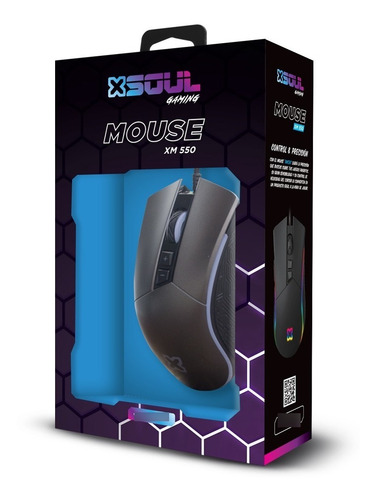 Mouse Gaming Gamer Optico Usb 7 Botones Luces Led 4800 Dpi Color Negro