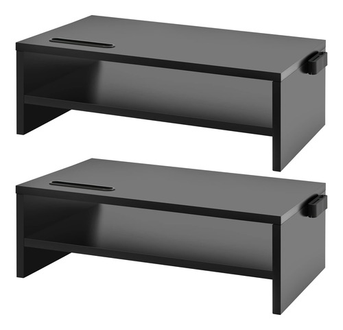 Marbrasse Soporte Elevador Para Monitor, Paquete De 2 Soport