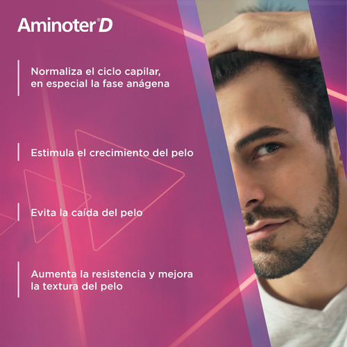 Aminoter D Suplemento Anticaída De Cabello Vitamina D 30cap