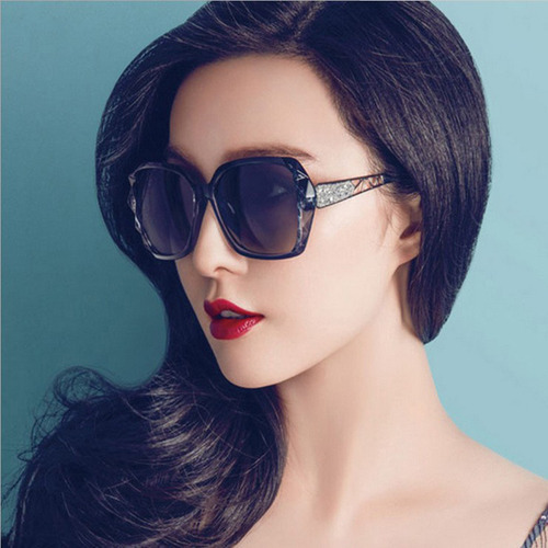 Gafas De Sol De Moda Retro Con Montura Grande Para Mujer