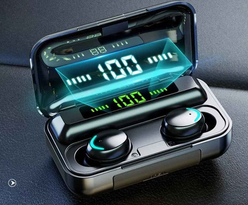 Imagen 4 de 4 de Audífonos Inalámbricos F9 5c Tws Bluetooth 5.0 + Powerbank
