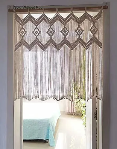 Achart Macrame Cortinas De Entrada Macramé Para Colgar En La