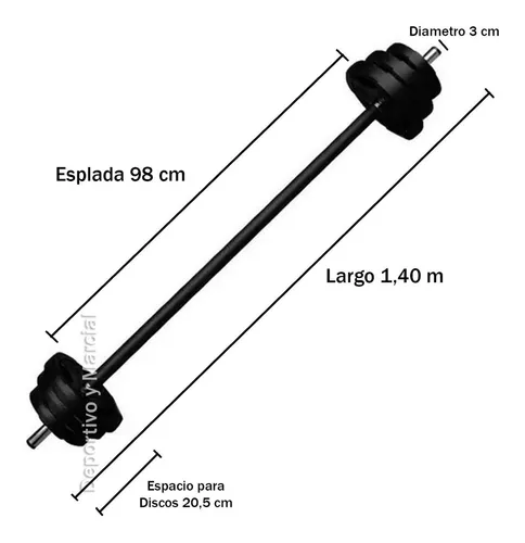 Pesas rocker online 22 kg