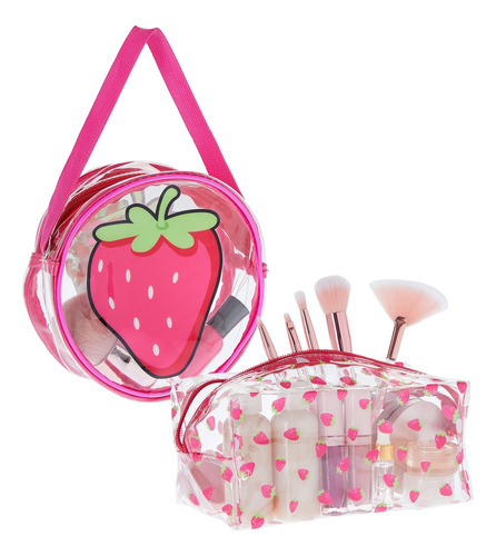 Glamlily Juego De 2 Bolsas De Maquillaje Para Polvo Facial,