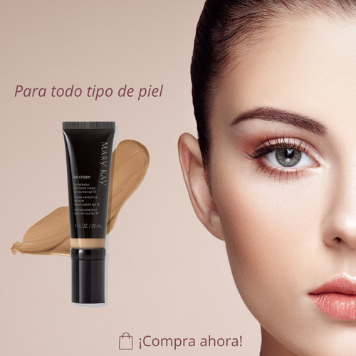Cc Cream Mary Kay Crema Corrector Facial De Color Con Fps 15